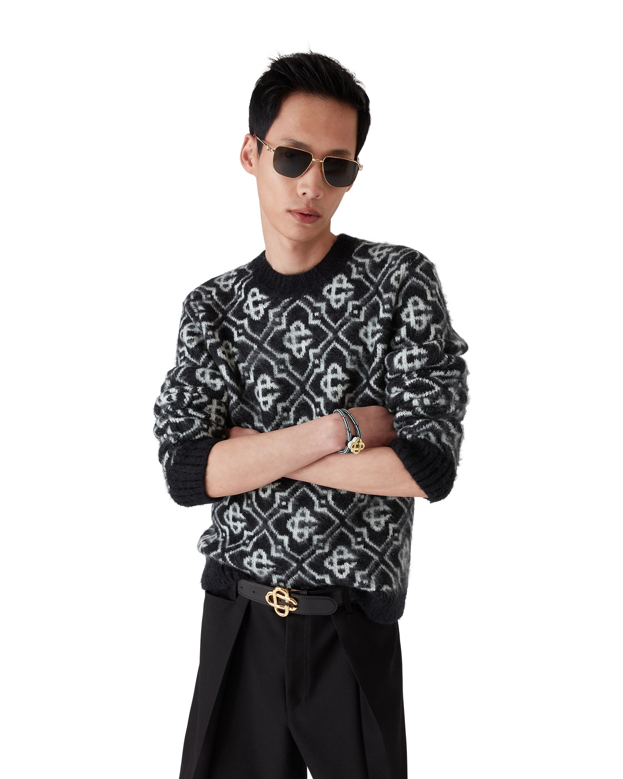 Monogram Mohair Jumper | Casablanca Paris - 4