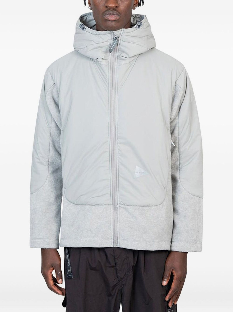 fleece-paneled hooded jacket 1