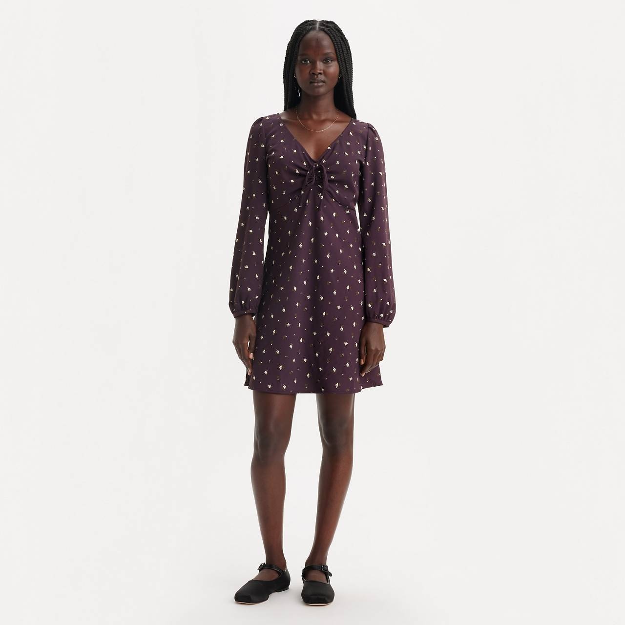 DELRAY LONG SLEEVE MINI DRESS - 1