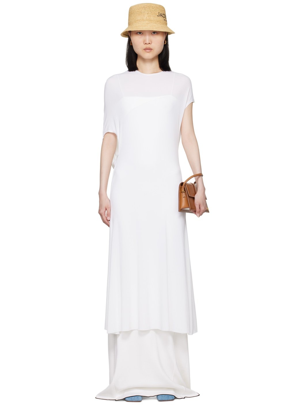 White La Casa 'La robe Salerno' Midi Dress - 1