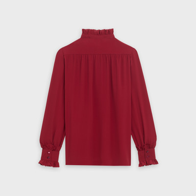 CELINE CELINE FRILLED BLOUSE IN SILK CREPE outlook