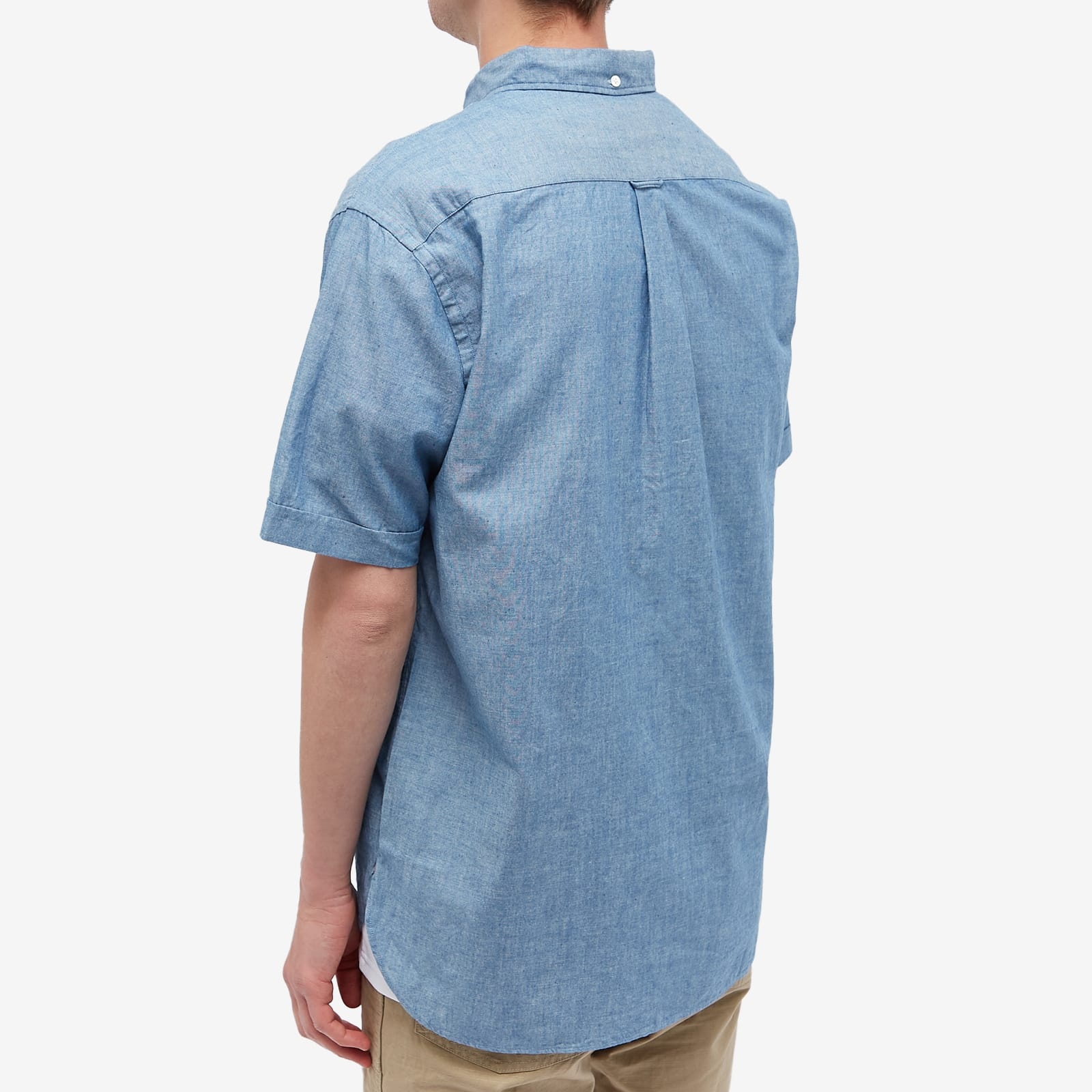 Beams Plus B.D. Pullover Short Sleeve Chambray Shirt - 3