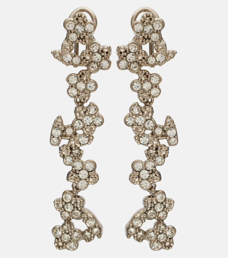 Crystal-embellished drop earrings 1
