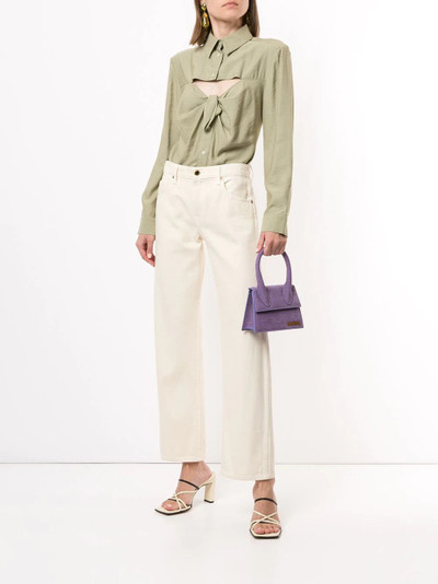 JACQUEMUS tied-detail long-sleeve shirt outlook