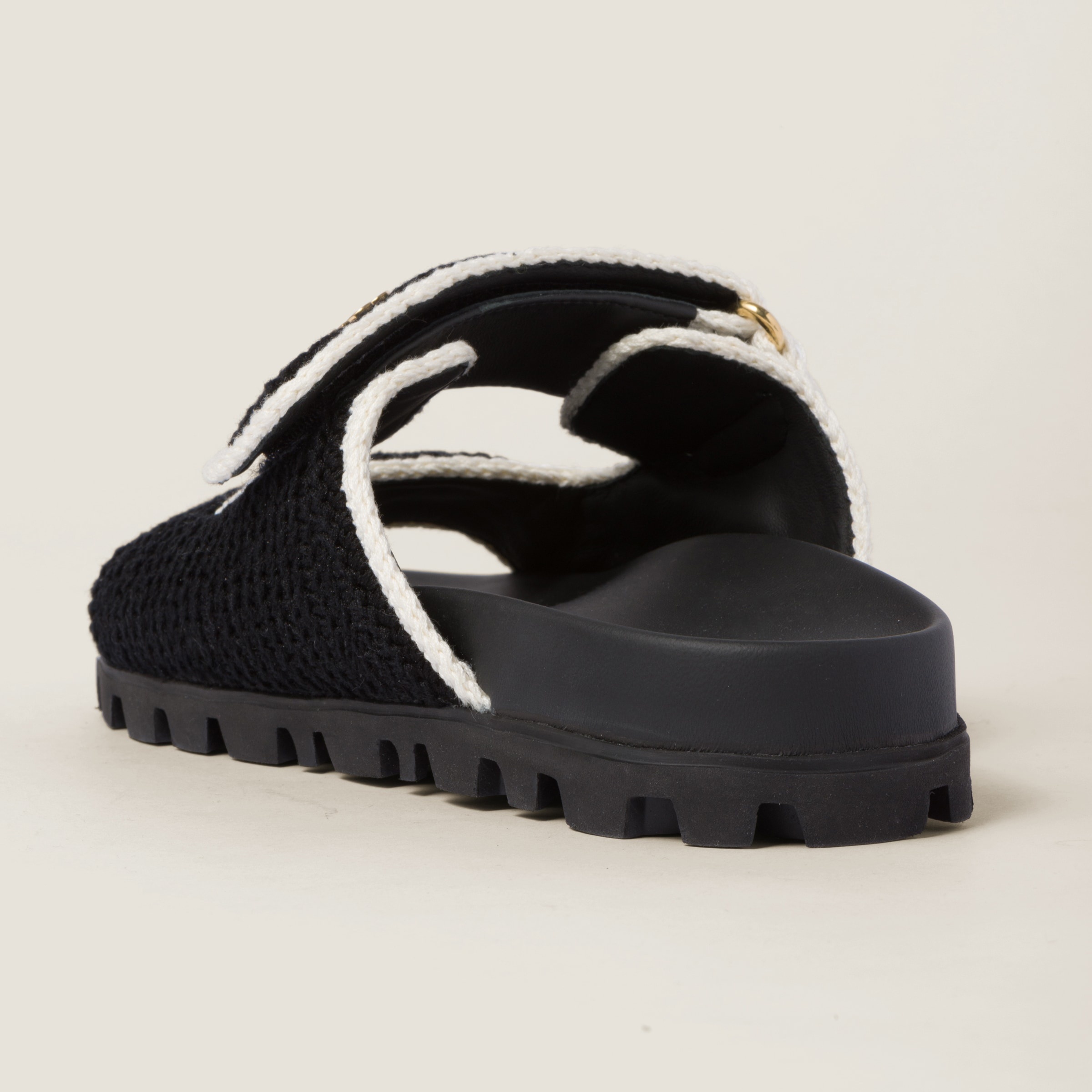 MiuMiu Crochet Slide Sandals クロシェ スライドサンダル ロゴ Miu Miu Women's Crochet Slide Sandals | Bloomingdale's