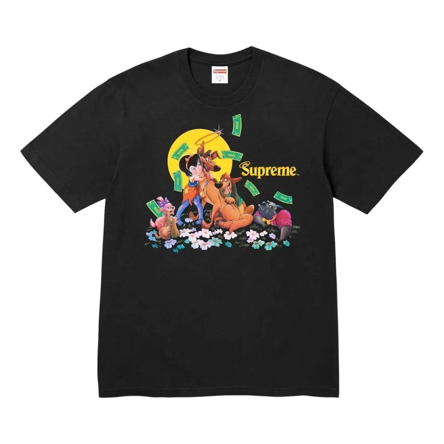 Supreme All Dogs Go To Heaven T-Shirt 'Black' FW25T42-BLACK - 1