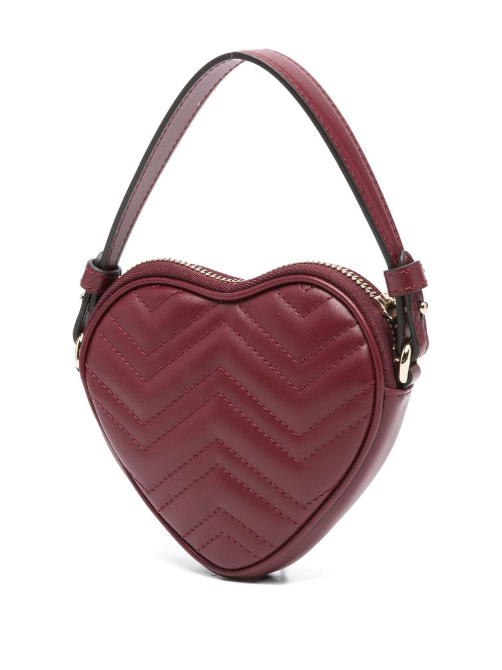 mini GG Marmont heart-shaped tote bag - 3