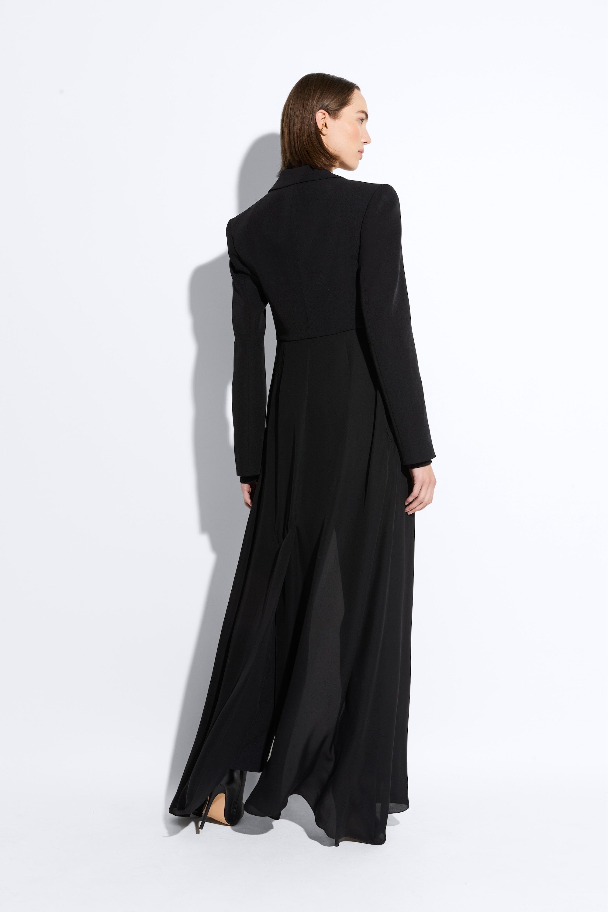 Matte Crepe Combo Jacket - 3