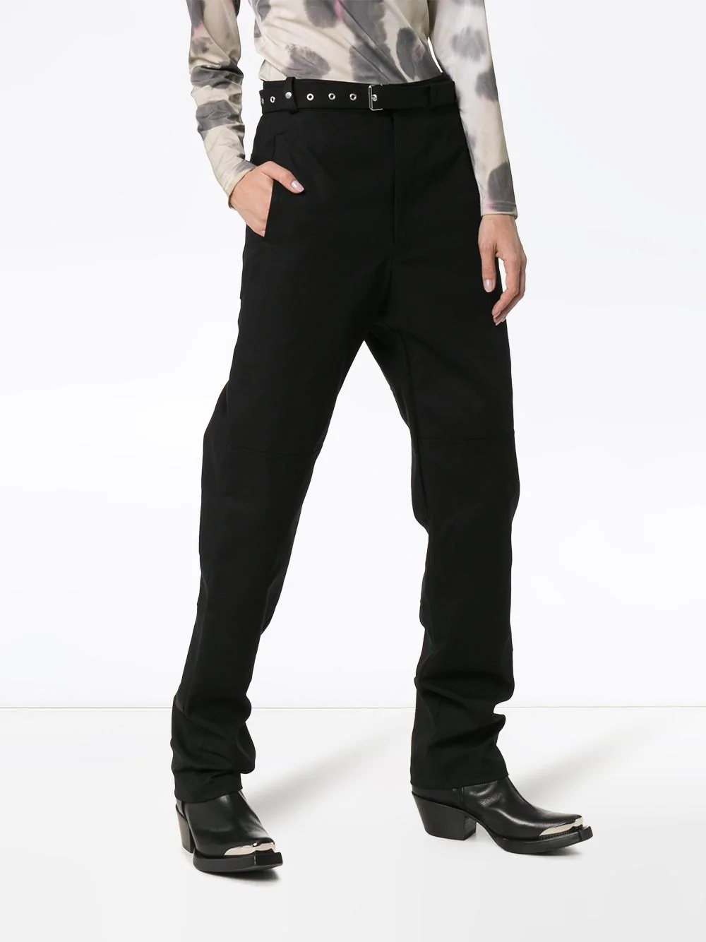 chino straight leg trousers - 3