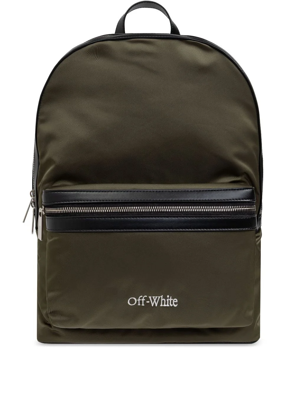 logo-embroidered backpack - 1