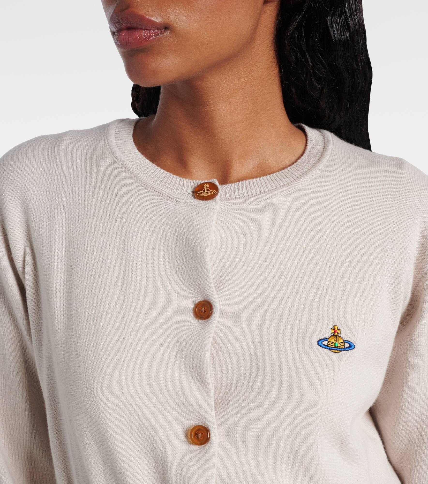 Bea Orb cotton and cashmere cardigan - 4