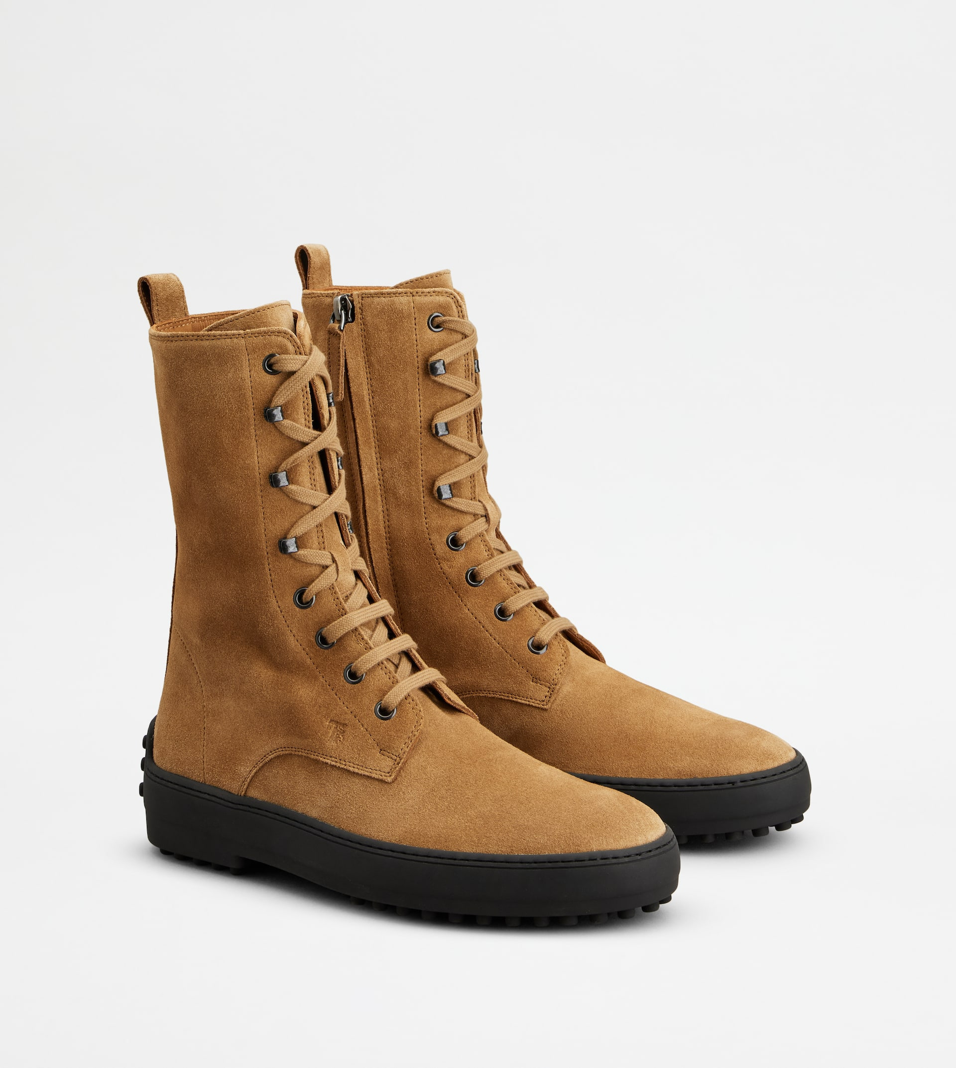 WINTER GOMMINO ANKLE BOOTS IN SUEDE - BROWN - 2
