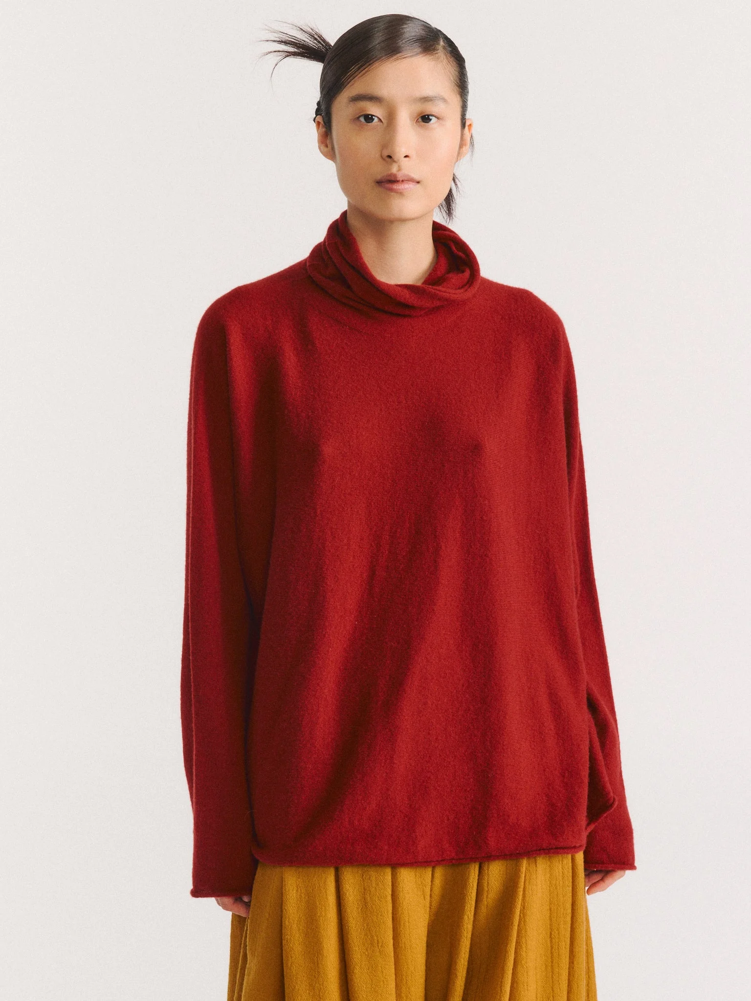CHIMNEY SEAMLESS JUMPER - CASH - RUST - 1