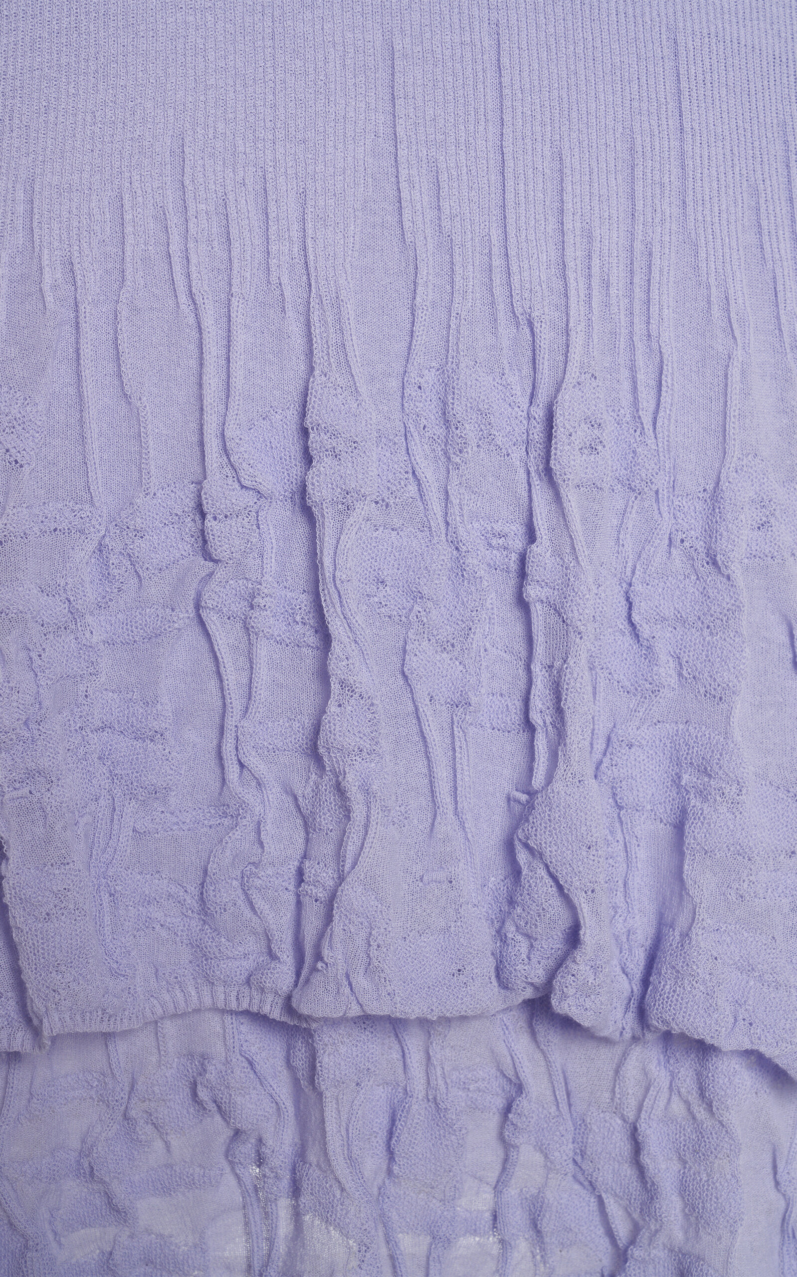 2-in-1 Flower-Knit Cotton Skirt purple - 5