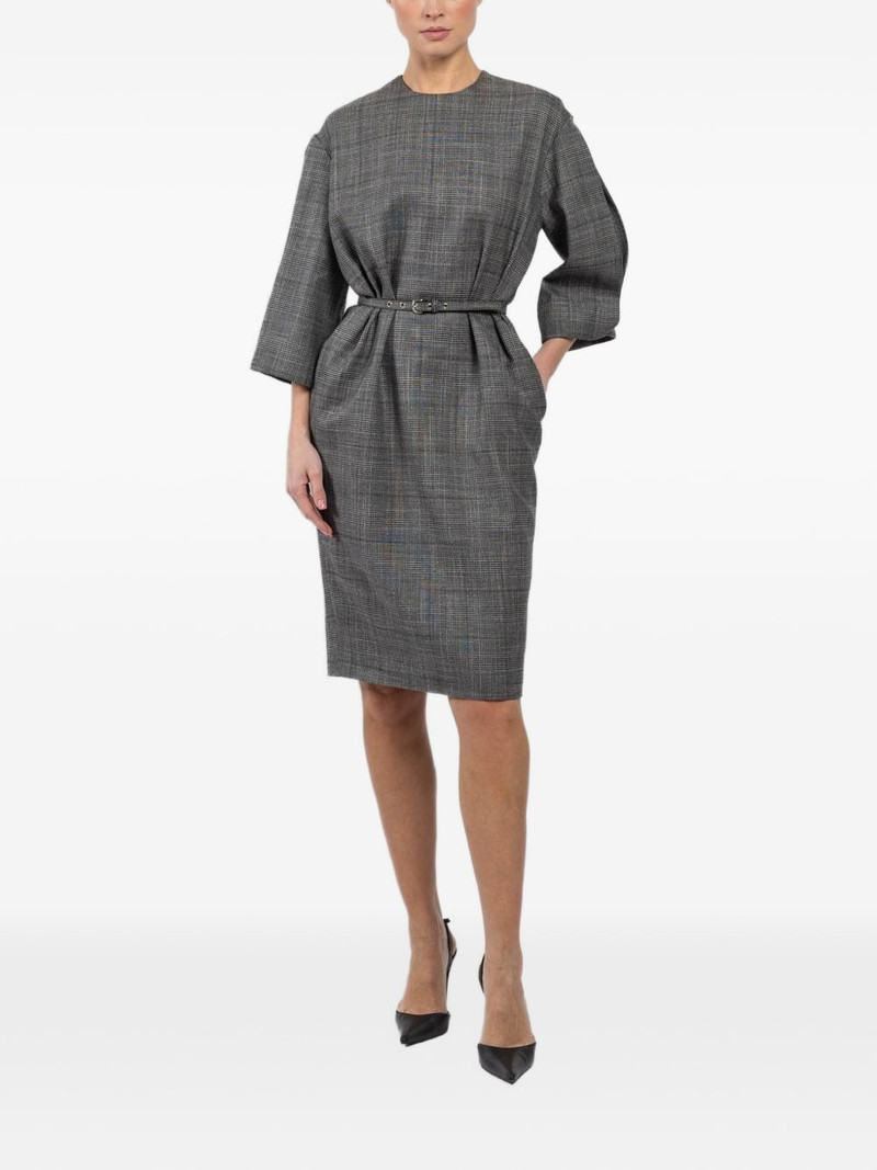 Diana belted check mini dress 1