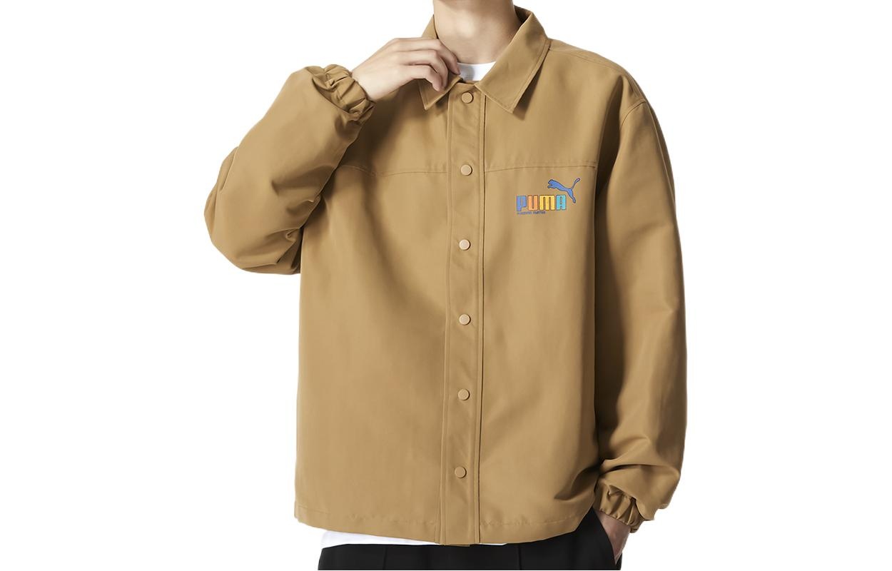 PUMA Graphic Coach Jacket 'Brown' 673601-63 - 1