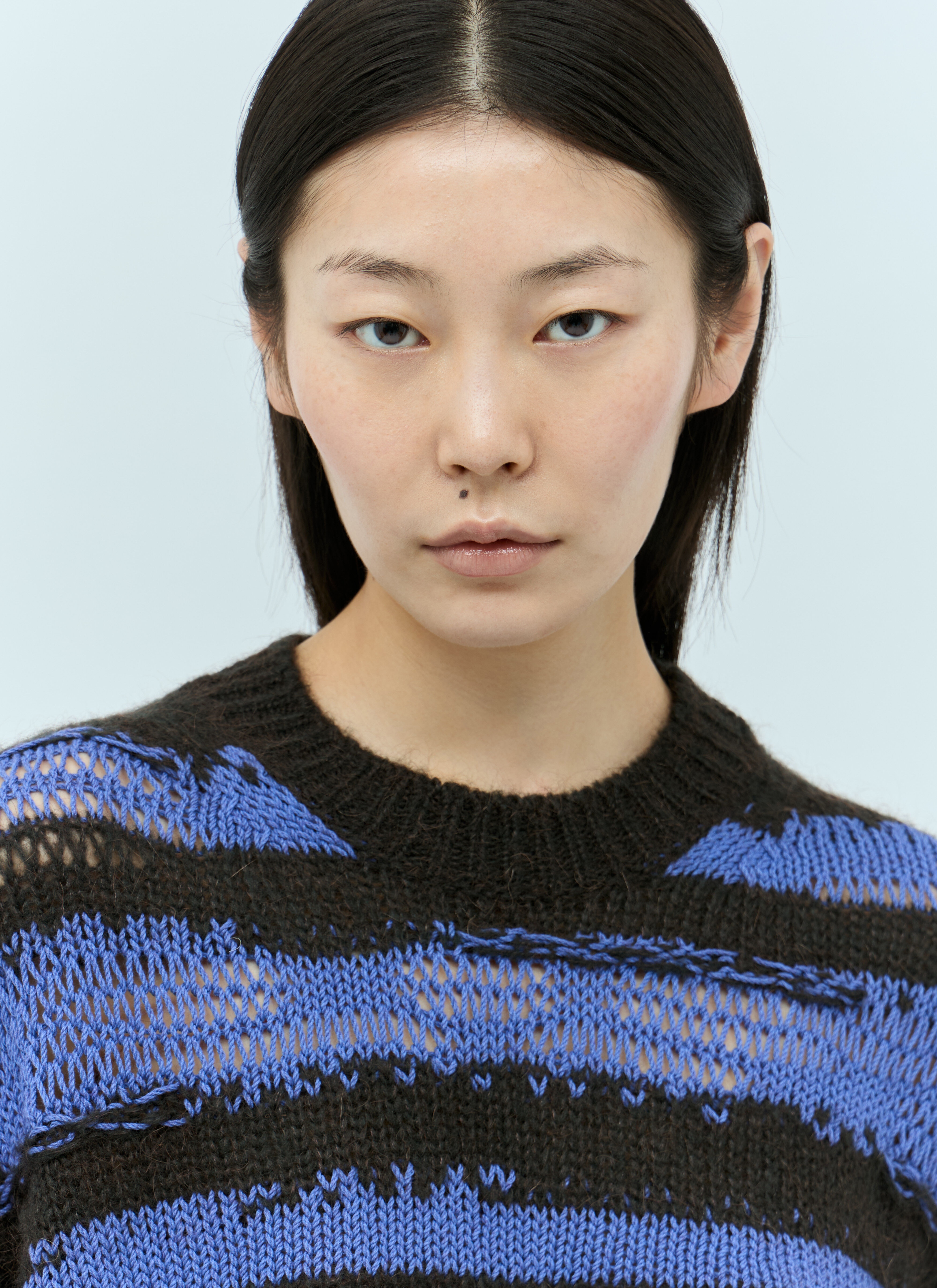 Distressed Stipe Sweater - 4