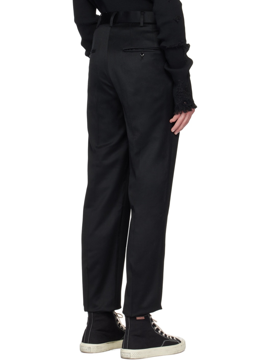 Black Toe Covered Trousers - 3