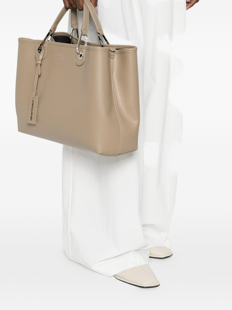 EMPORIO ARMANI Medium MyEA logo strap tote bag outlook