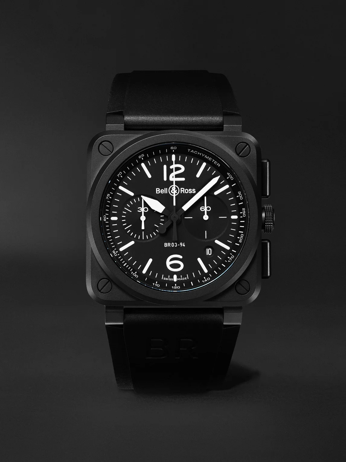 BR 03-94 Automatic Chronograph Ceramic Watch, Ref. BR0394-BL-CE - 1