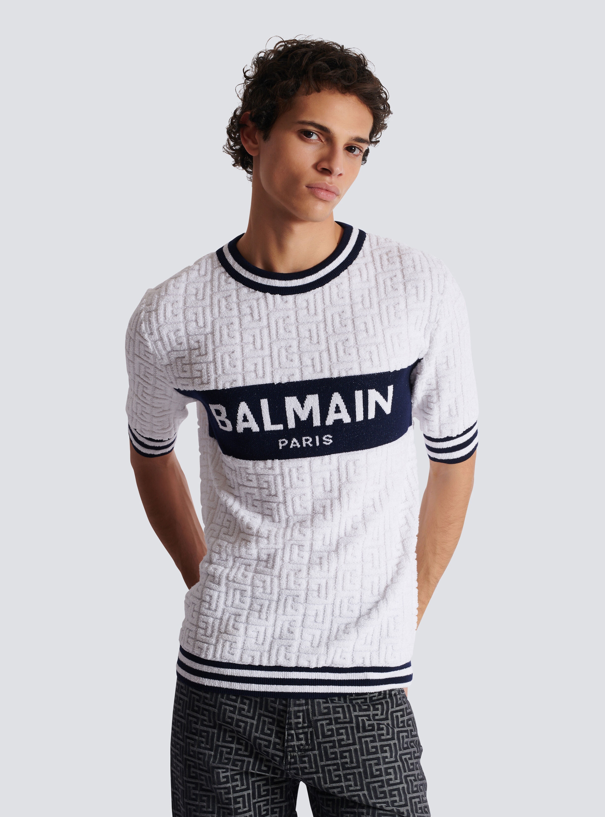 Short-sleeved PB Labyrinth knit T-shirt - 6