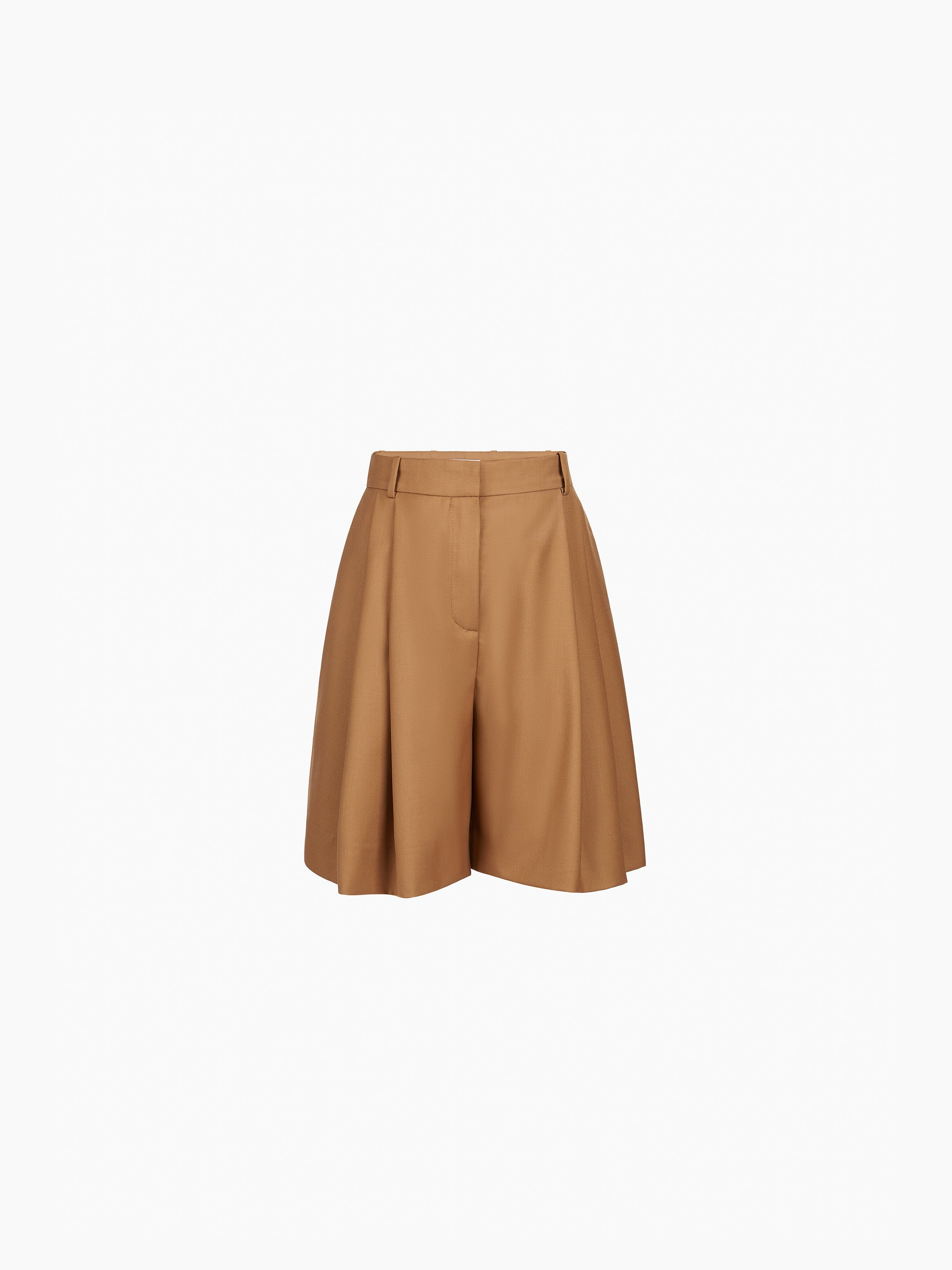 Brown Highwaisted Shorts - 5