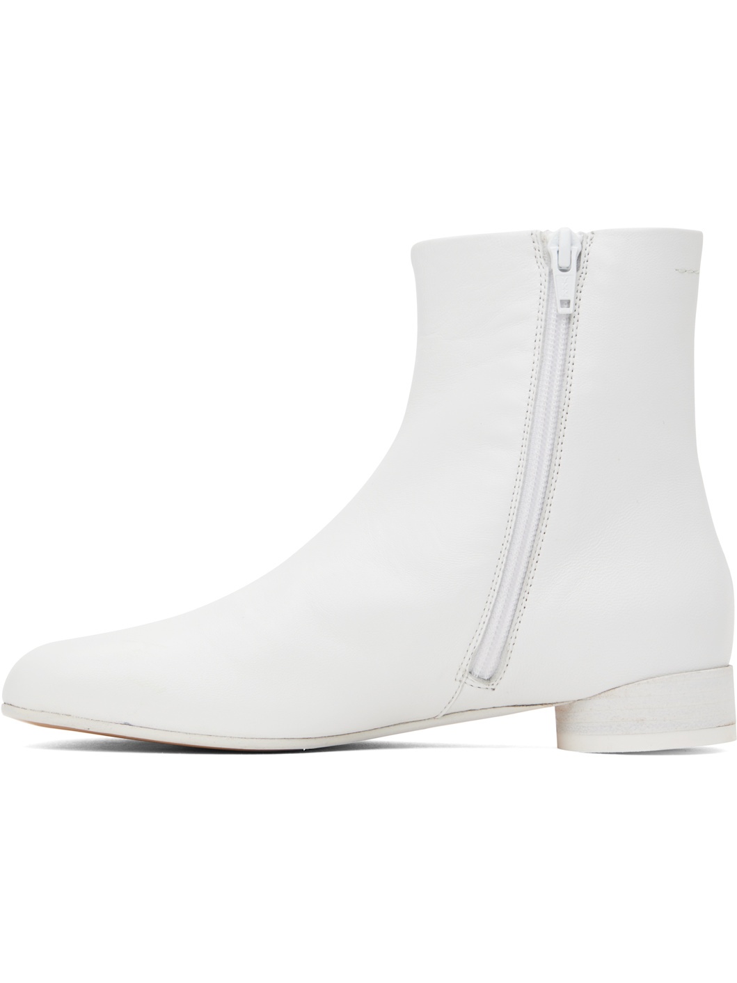 White Anatomic Ankle Boots - 3