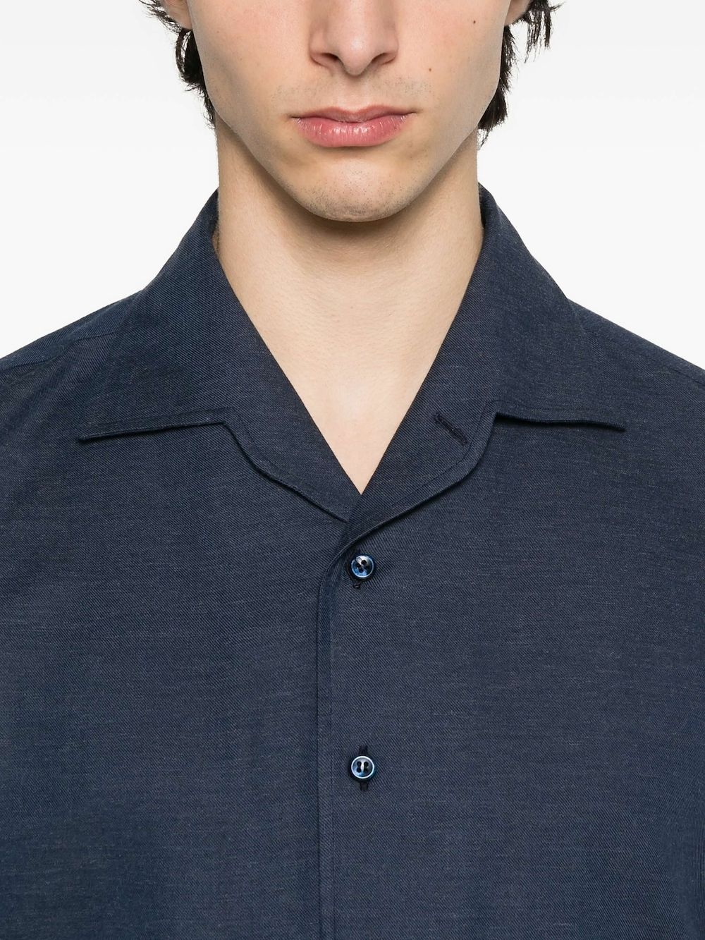long-sleeve button-fastening shirt - 5