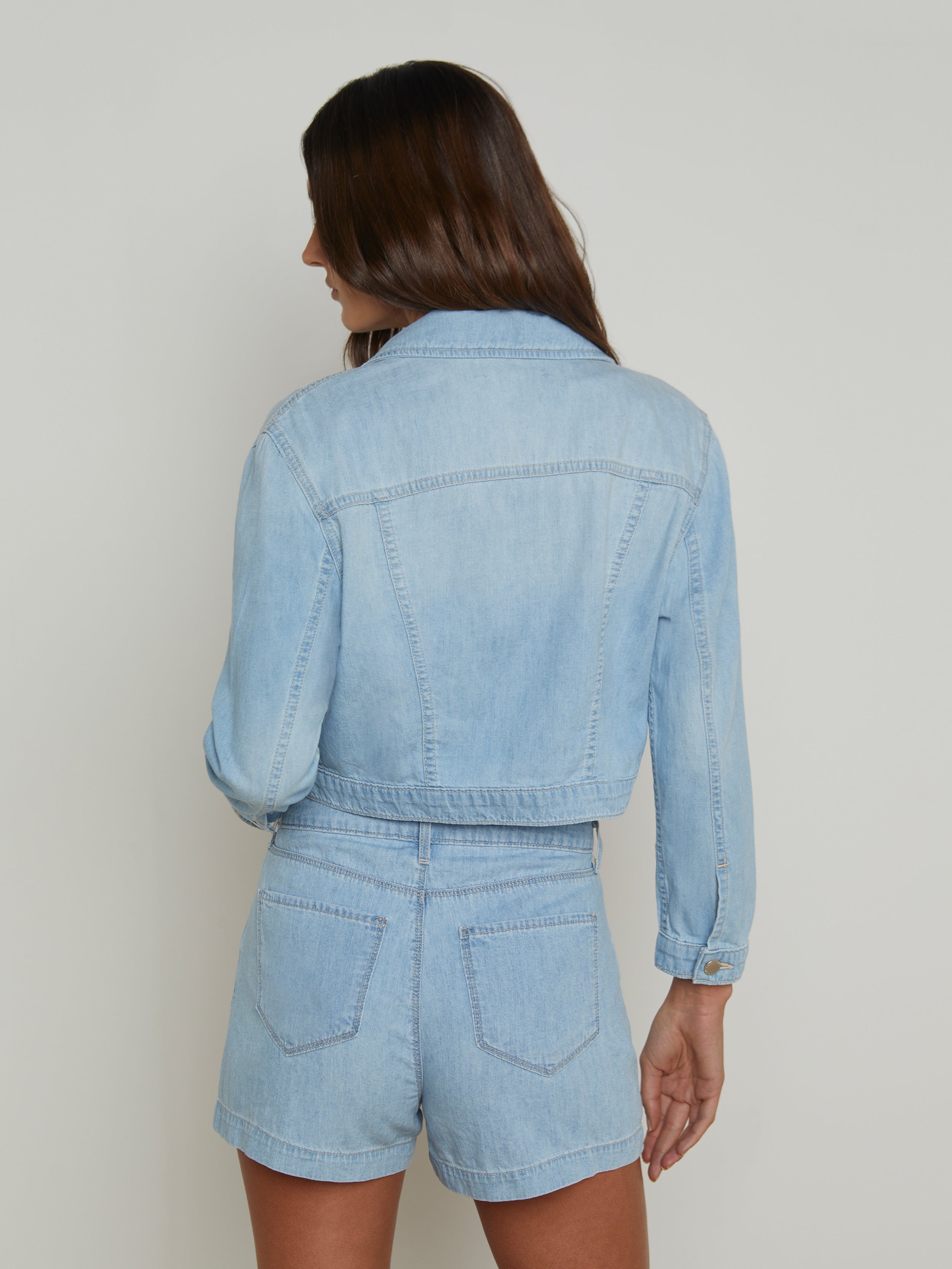 Koda Cropped Chambray Jacket - 4