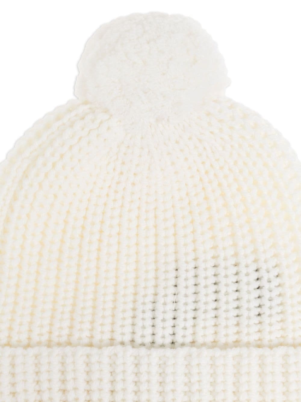 ribbed-knit pompom beanie - 3