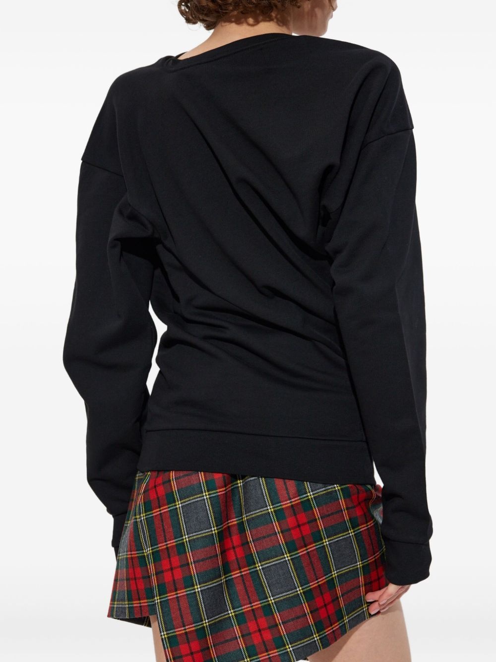 ruched sweatshirt - 4