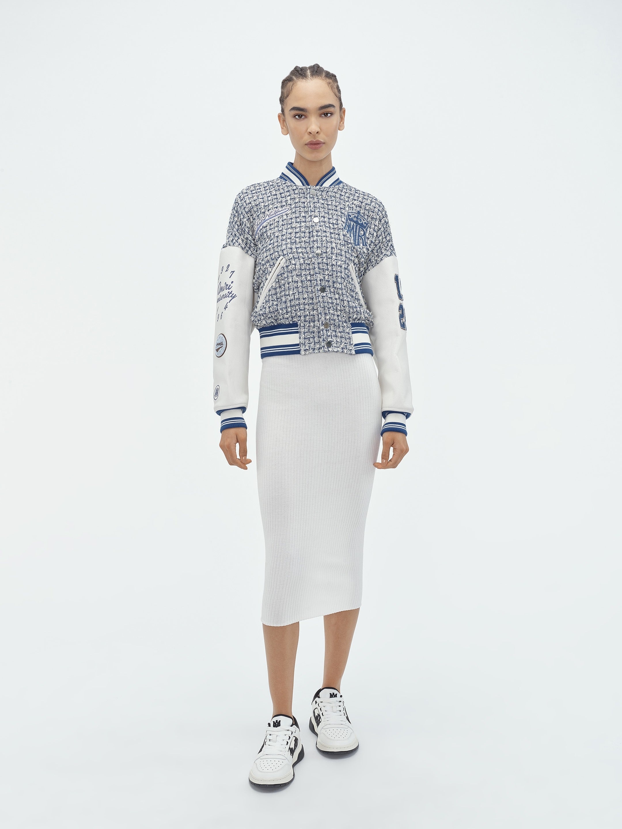BOUCLE VARSITY JACKET - 2