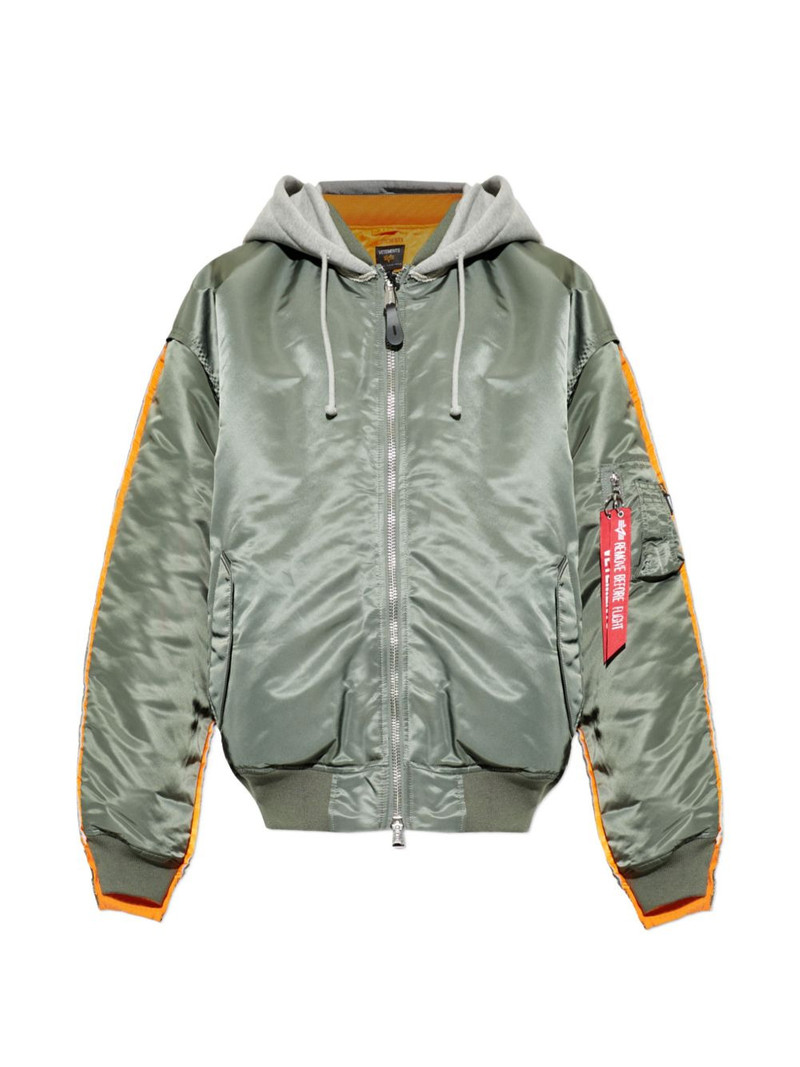 x Alpha Industries hooded bomber jacket 1