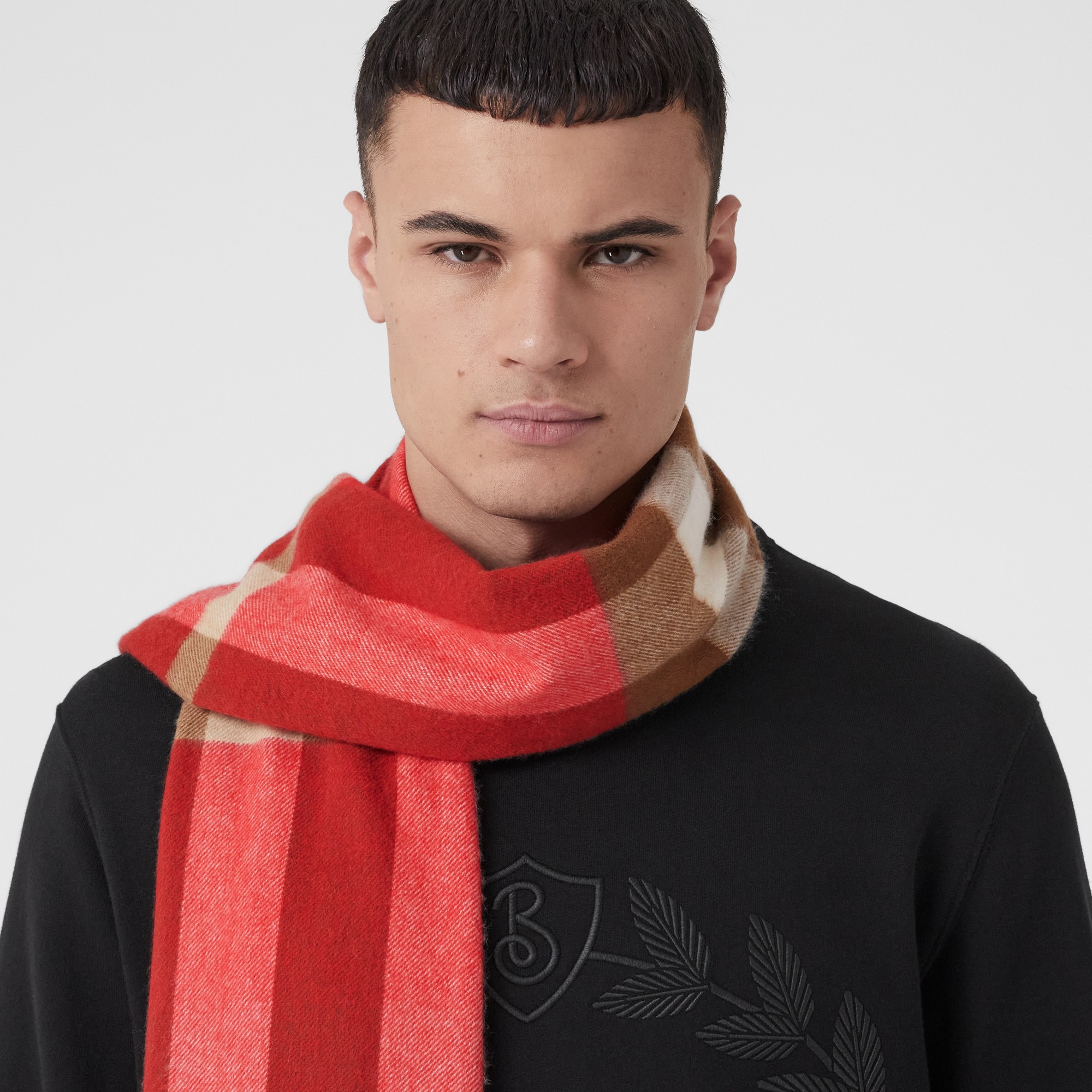 Check Cashmere Scarf - 4