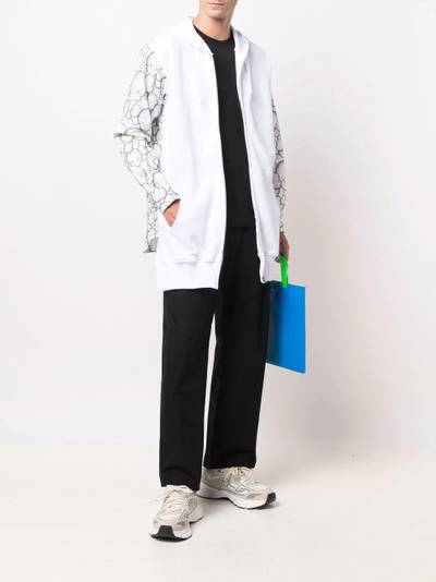 Comme des Garçons SHIRT graphic-print zip-up hoodie outlook