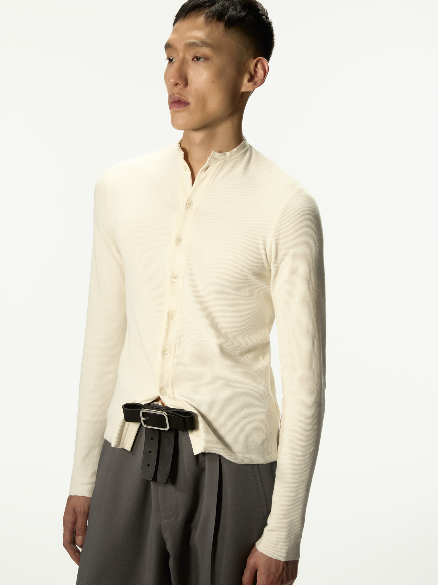 Nudo Serafino Long Sleeve Dirty White - 2