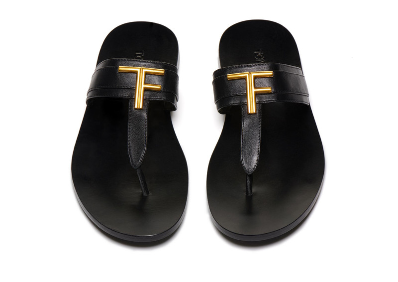 TOM FORD SMOOTH LEATHER BRIGHTON SANDAL outlook