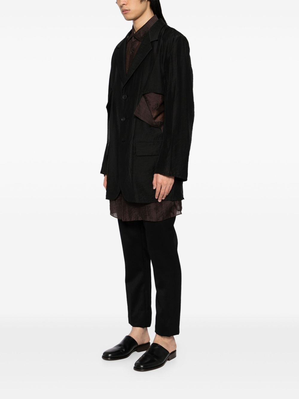 cut-out blazer - 3