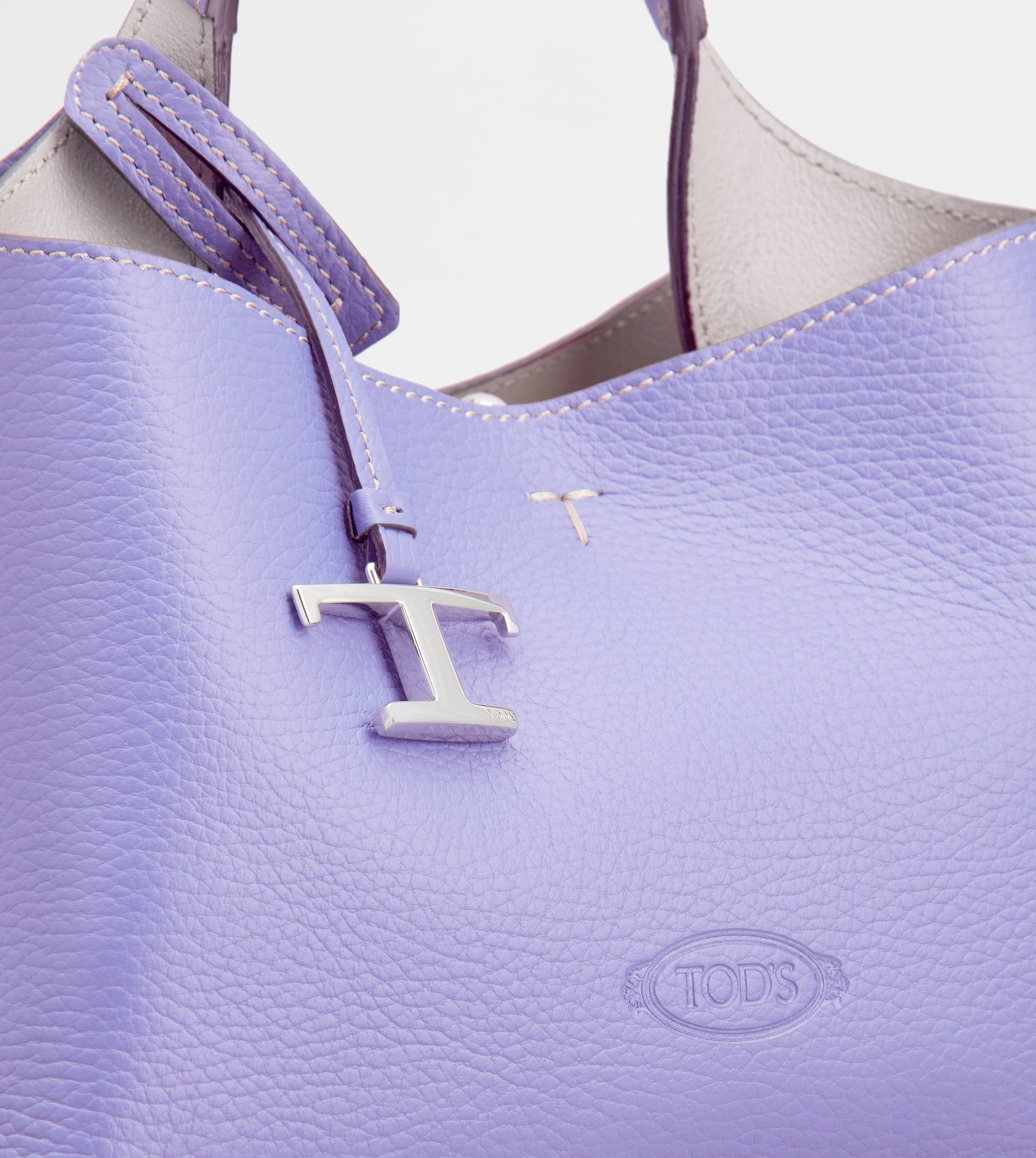 BAG IN LEATHER MICRO - VIOLET - 5