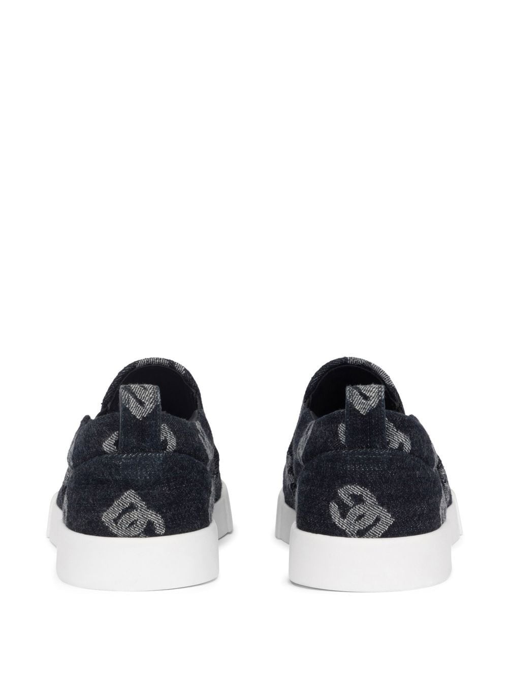 monogram jacquard slip-on sneakers - 3