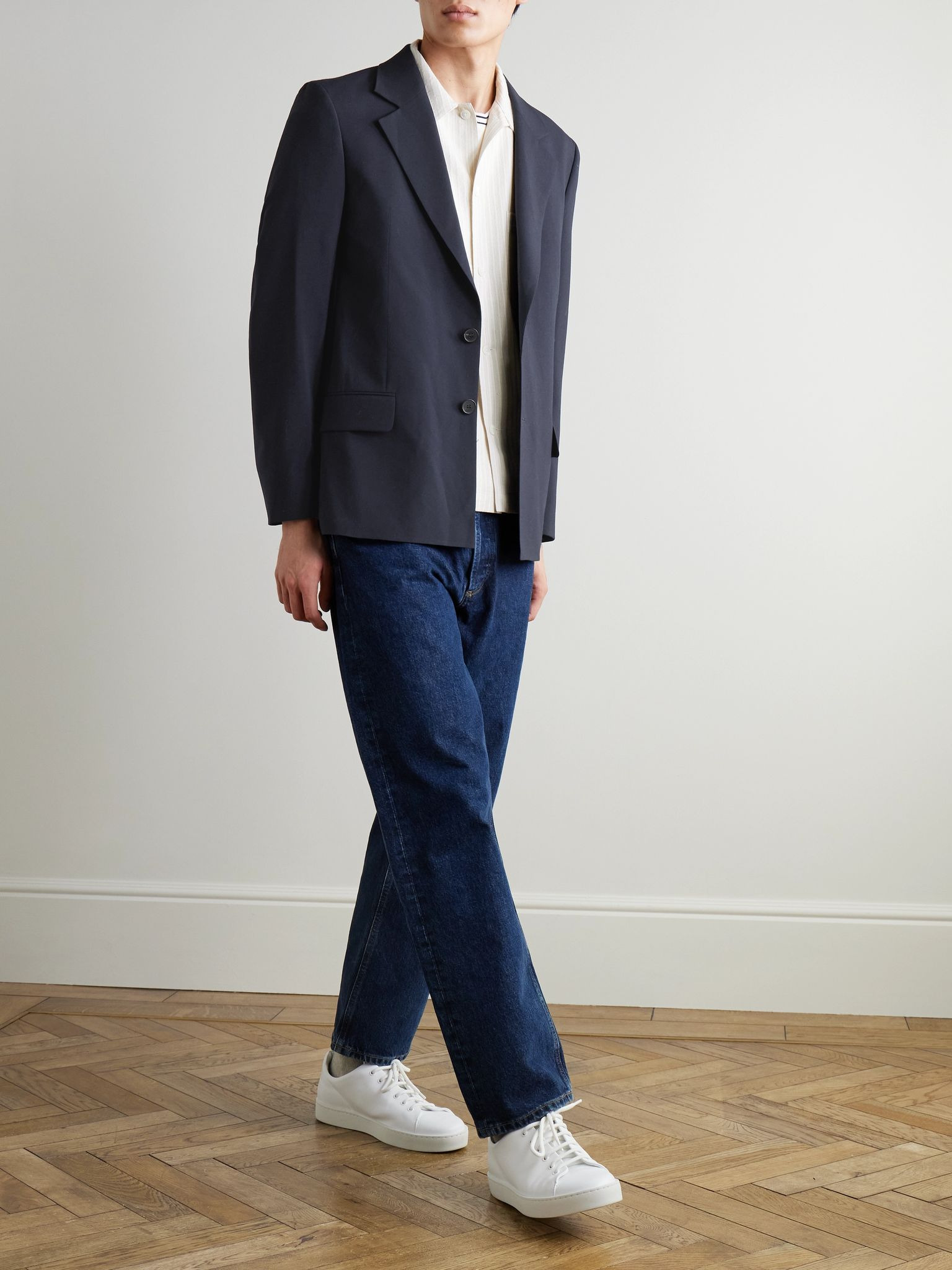 Wool Blazer Navy - 2