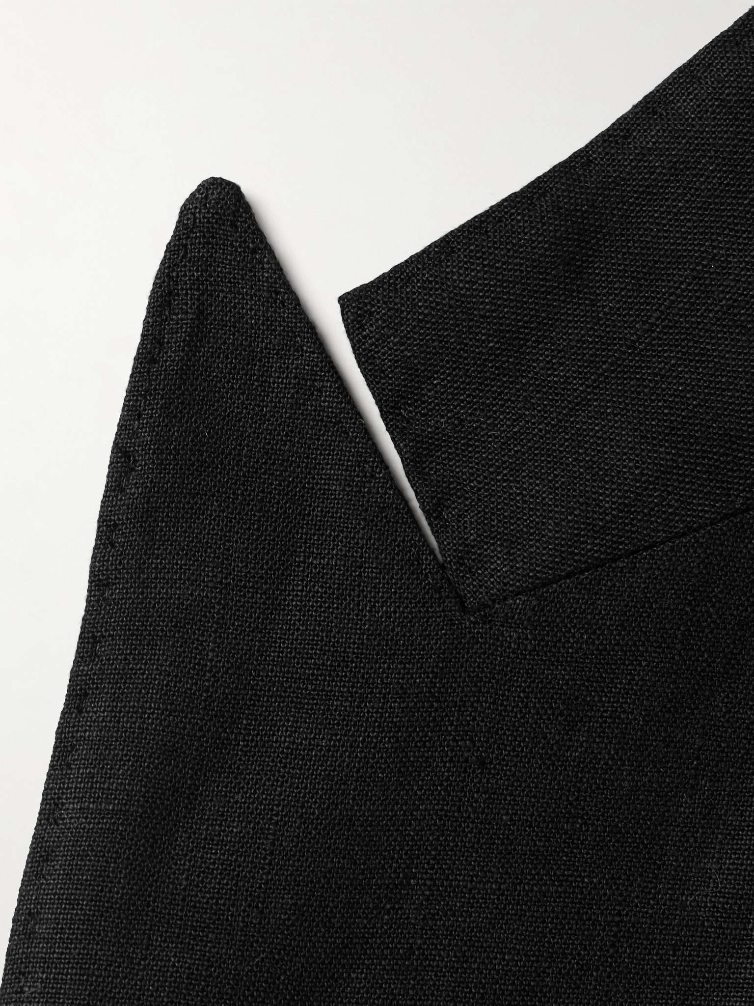 Kent Slim-Fit Double-Breasted Linen Suit Jacket - 6