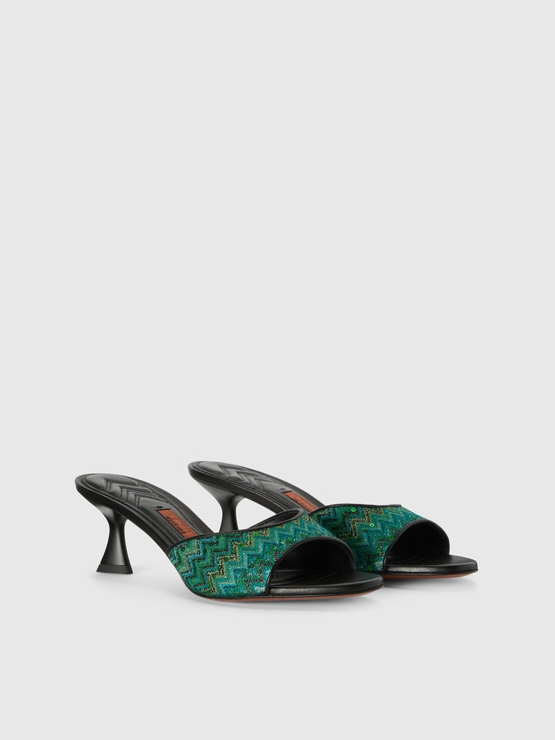 Missoni Chevron sandals with sequins outlook
