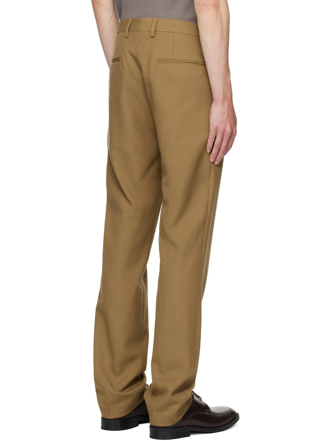 Tan Wool Trousers - 3