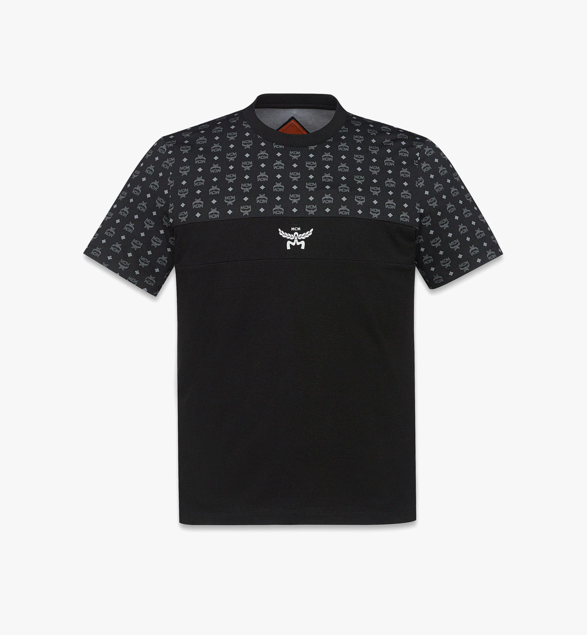 Monogram Print T-Shirt in Organic Cotton - 1