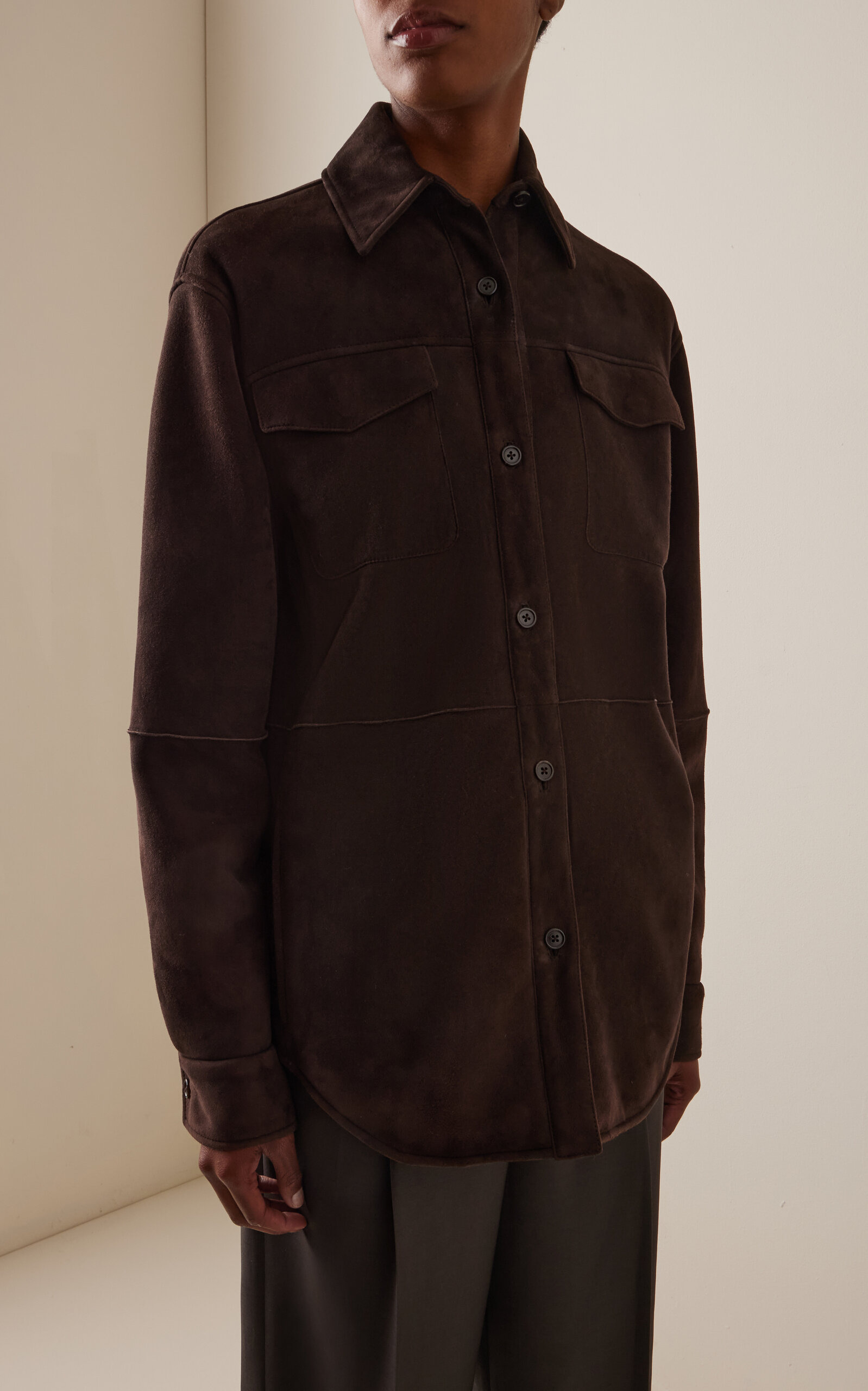 Gwena Suede Shirt Jacket brown - 3