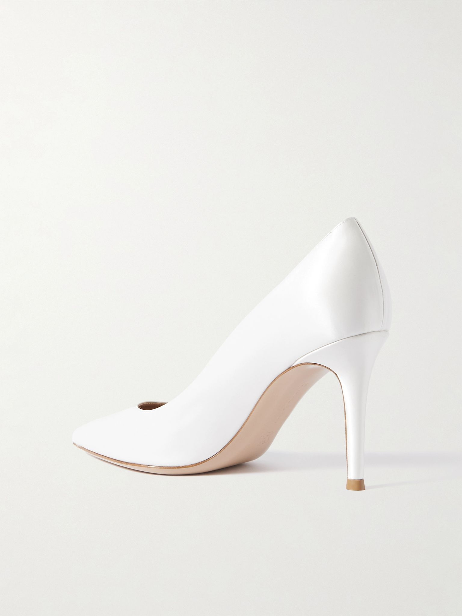 Gianvito 85 satin pumps White - 3