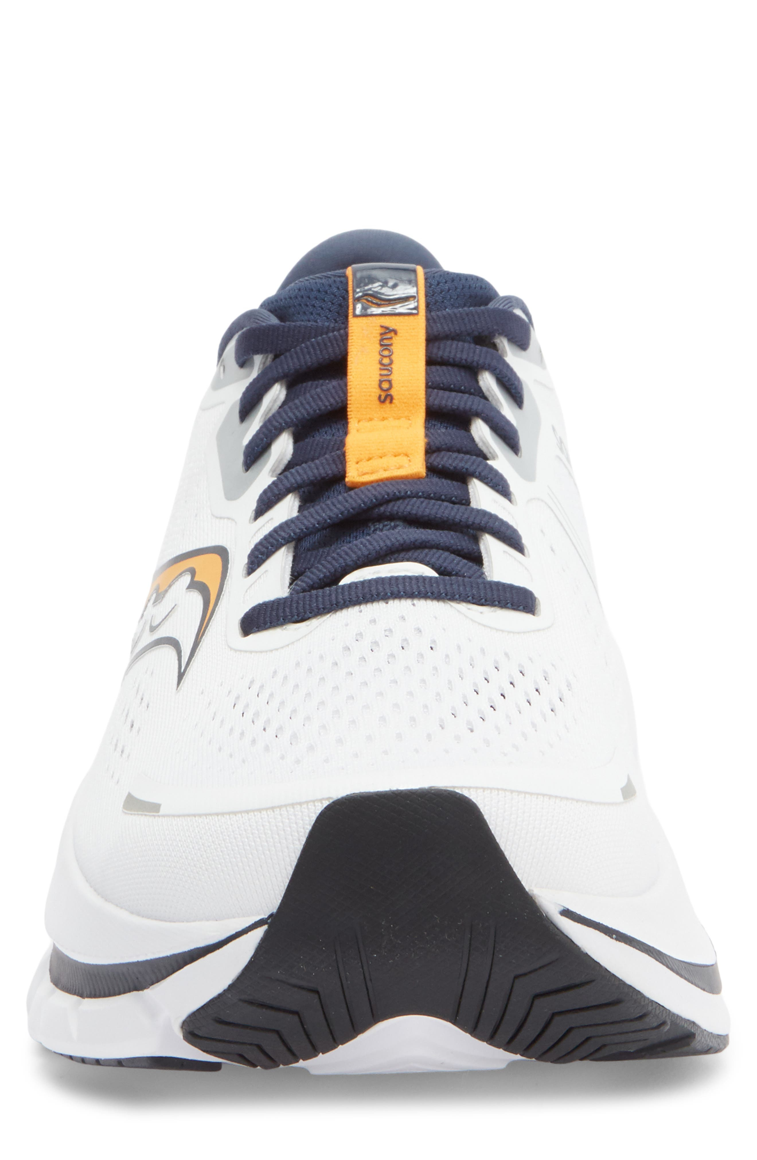 Saucony Guide 18 Running Shoe in White/Navy at Nordstrom - 4