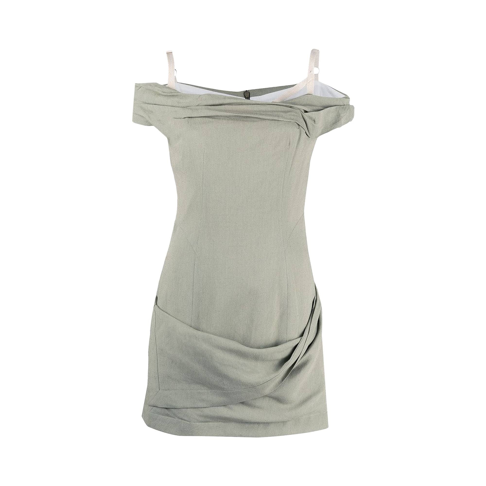 Jacquemus La Robe Foglio Dress 'Sage Green' - 2