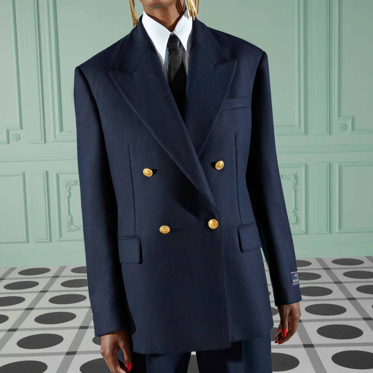 Cashmere jacket with label detail - 5